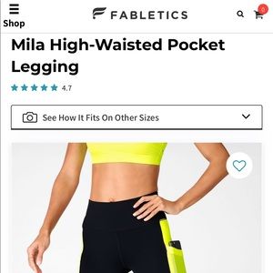 NWT Mila high-waisted pocket legging